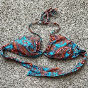 O'Neill Paisley Blue and Orange Bikini